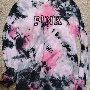 Pink Long Sleeve Campus Tee